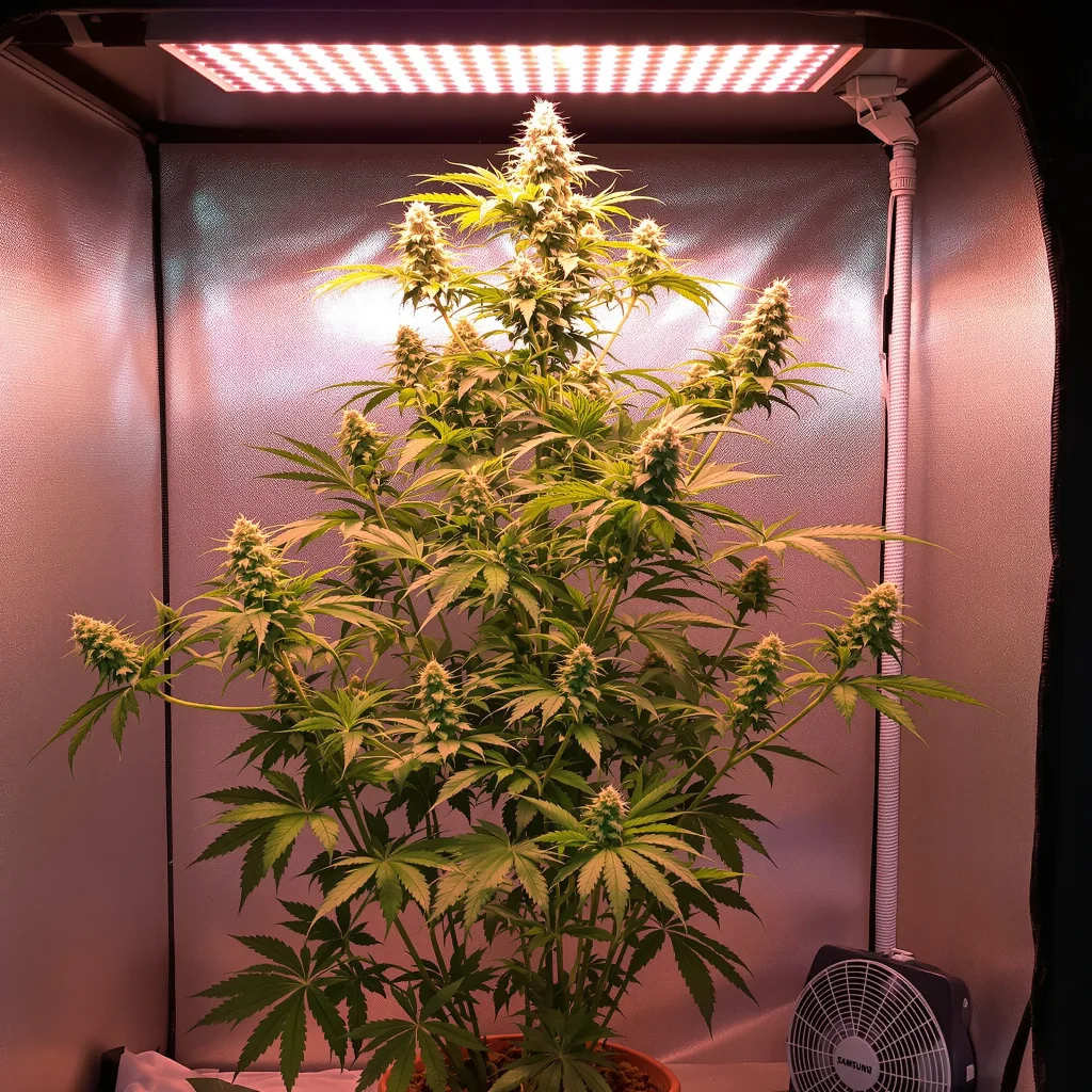 3 Kings cannabis plant in flowering stage — Small (0-120 cm) autoflower