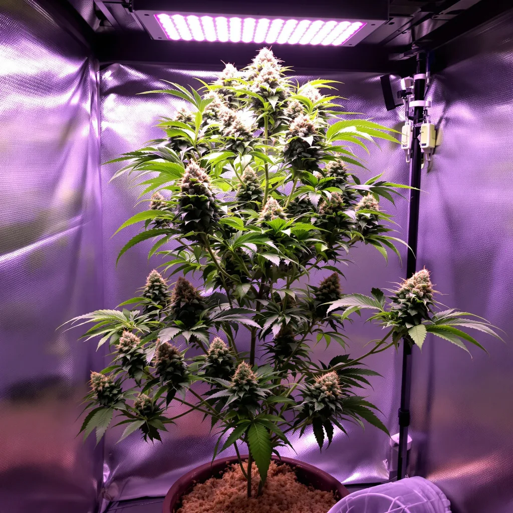 303 OG cannabis plant in flowering stage — Short feminised