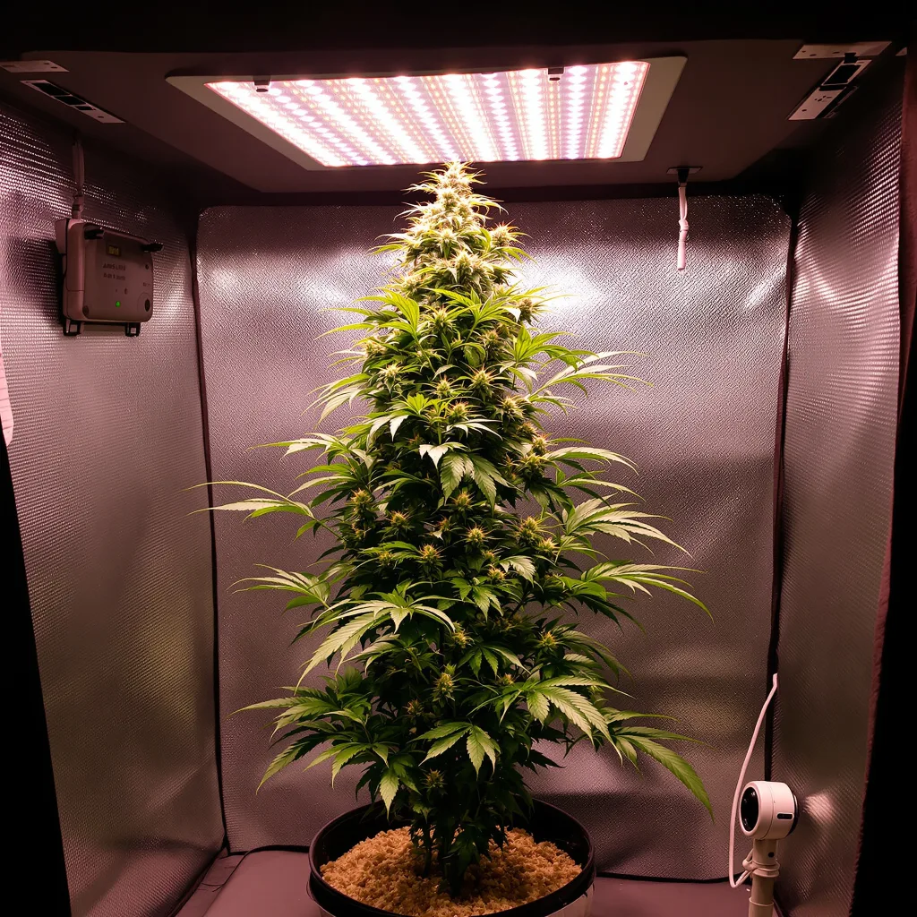 707 Headband cannabis plant in flowering stage — Tall feminised