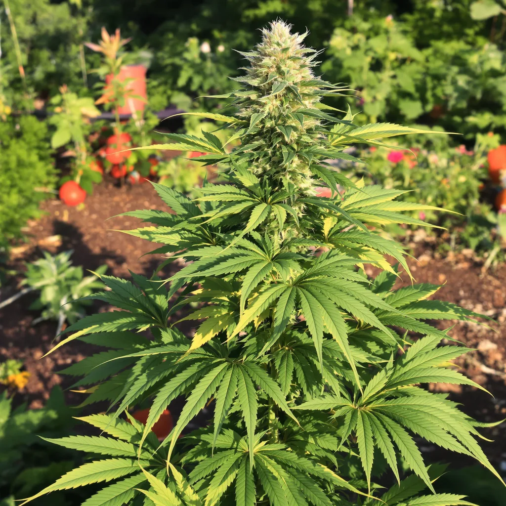 A-10 78% indica / 22% sativa flower with visible trichomes