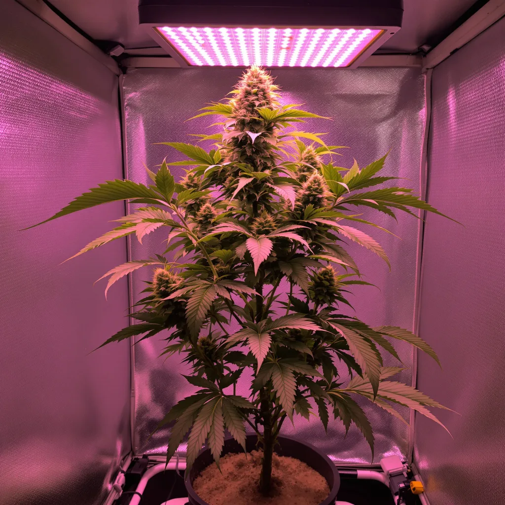 A-Train cannabis plant in flowering stage — Tall (150 cm+) autoflower