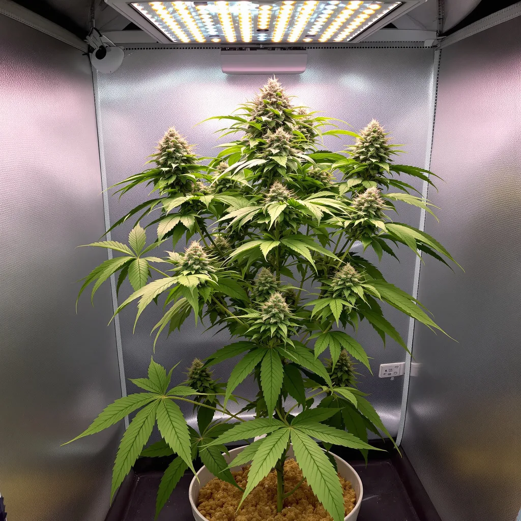 A-Train cannabis plant in flowering stage — Short feminised