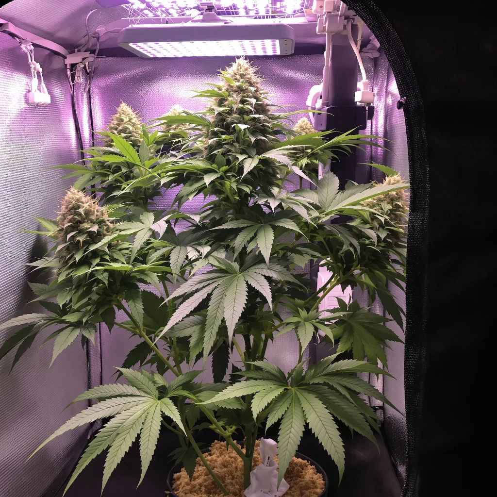 Abusive OG cannabis plant in flowering stage — 90-120 cm. Medium feminised