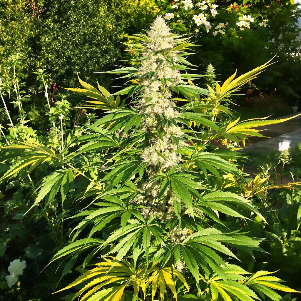 Acapulco Gold 22% indica / 78% sativa flower with visible trichomes