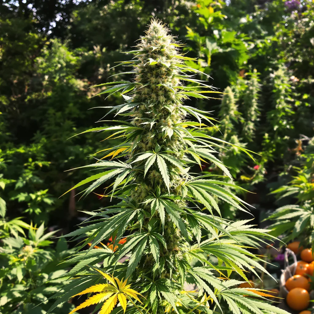 Acapulco Gold 22% indica / 78% sativa flower with visible trichomes
