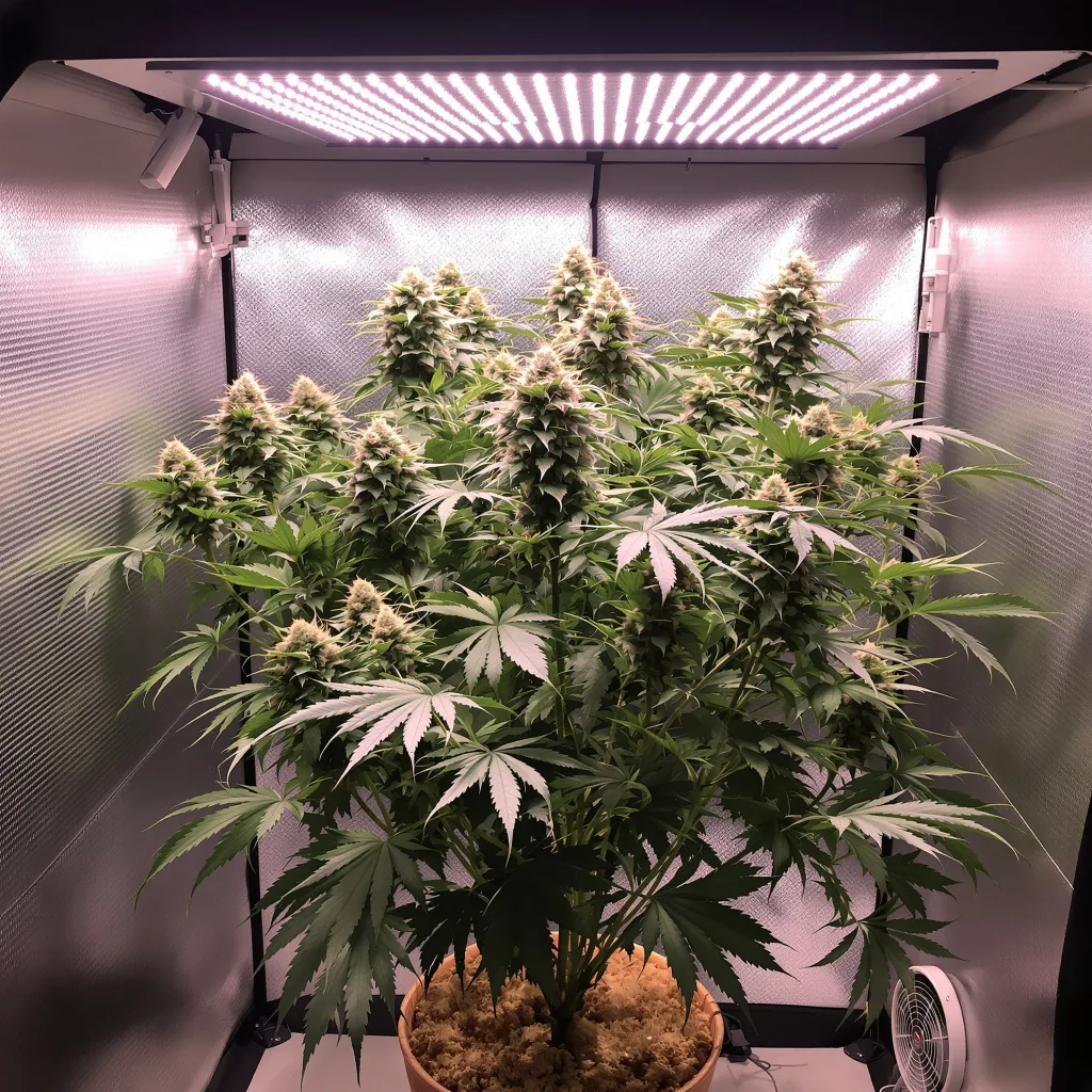 Ace of Spades cannabis plant in flowering stage — Medium (100-150 cm) autoflower