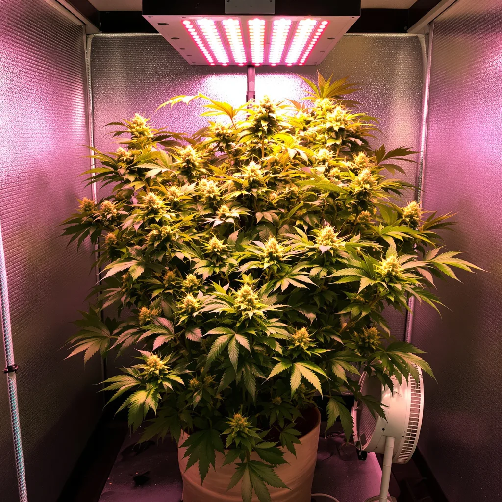 Afghan Kush cannabis plant in flowering stage — 40-80 cm autoflower
