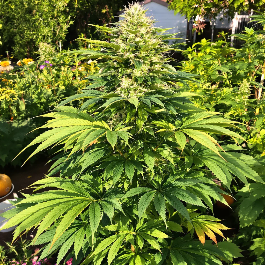 Afghan Kush 67% indica / 33% sativa flower with visible trichomes