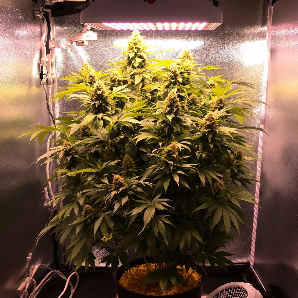Afghan Skunk cannabis plant in flowering stage — 70-100 cm autoflower