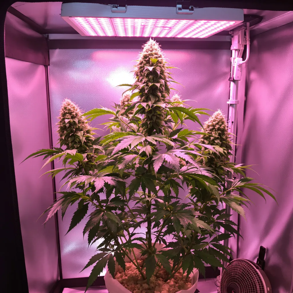 Afghani Bullrider cannabis plant in flowering stage — 90-120 cm. Medium autoflower