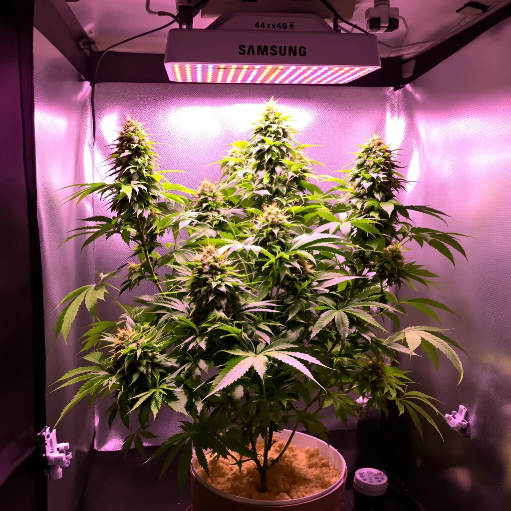 Afgoo cannabis plant in flowering stage — Short feminised