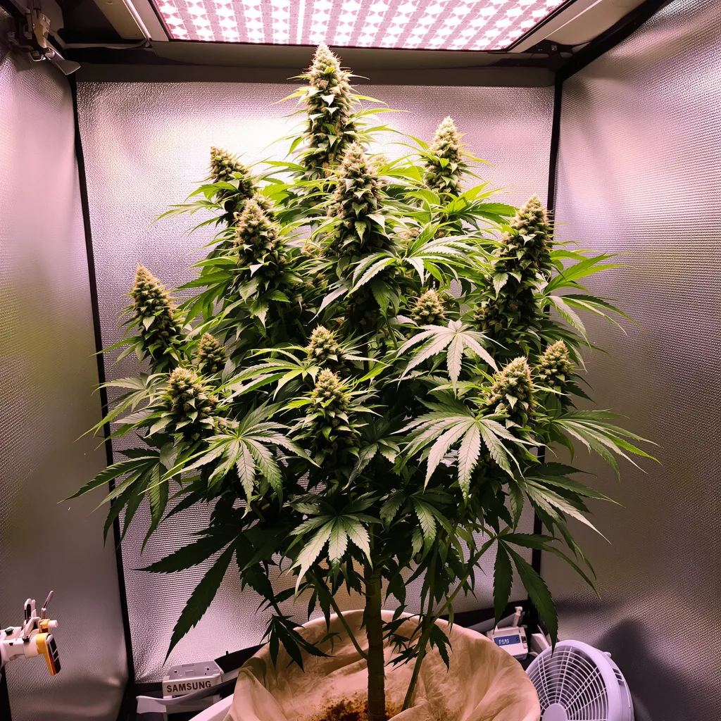 Afwreck cannabis plant in flowering stage — Short feminised
