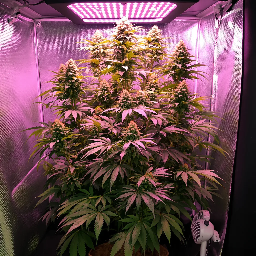 Agent Tangie cannabis plant in flowering stage — 120-185 cm feminised