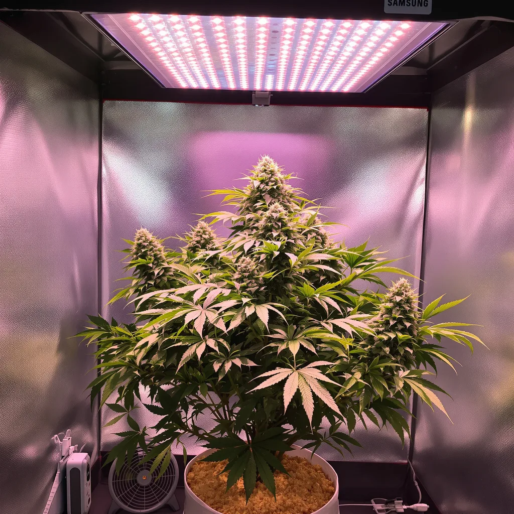 Alien Bubba cannabis plant in flowering stage — 110–150 cm feminised