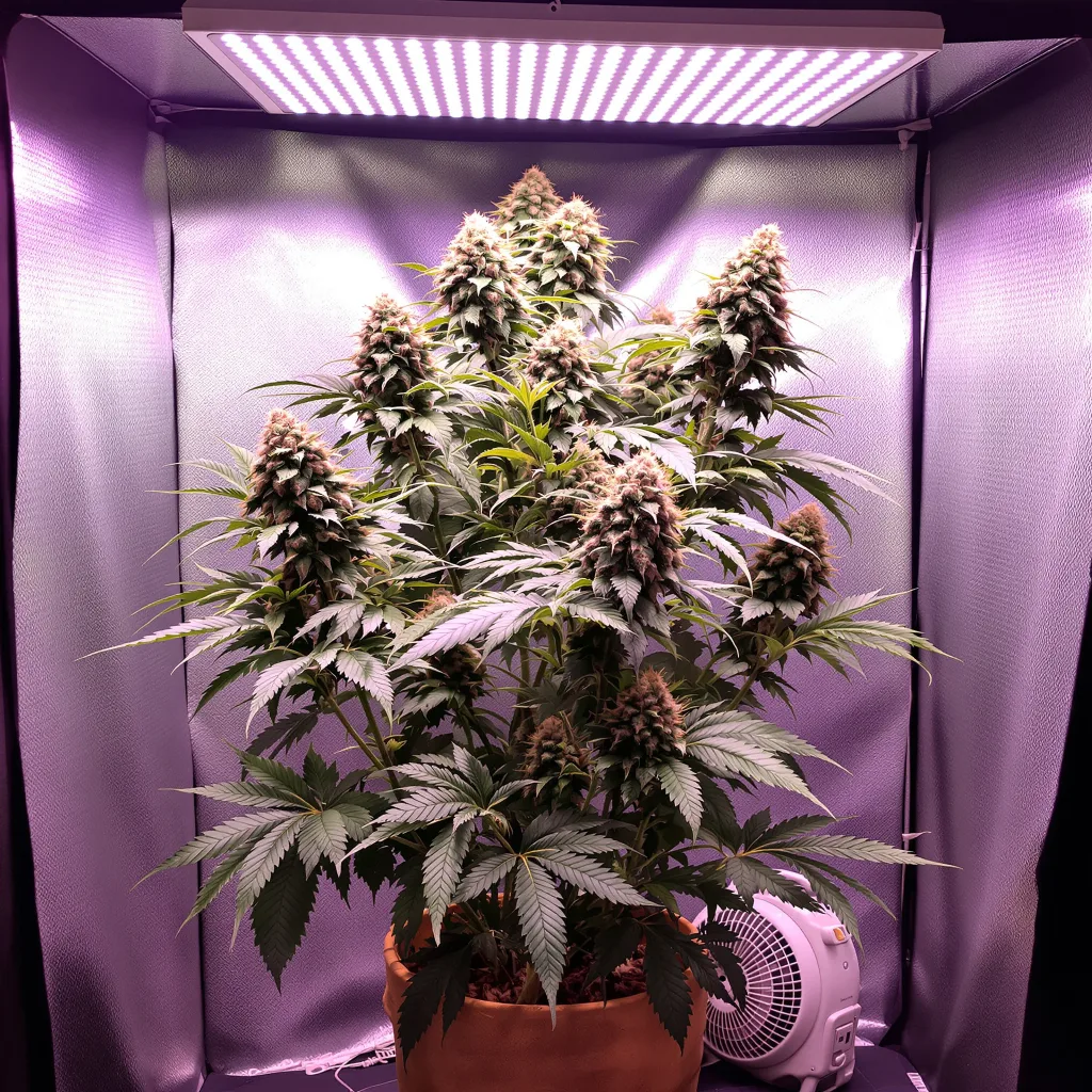 Alien Kush cannabis plant in flowering stage — Short autoflower