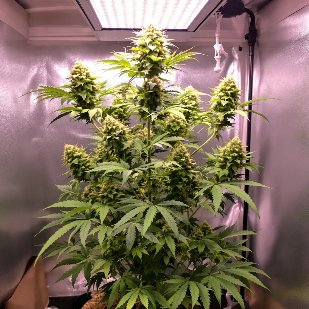 Alien Reunion cannabis plant in flowering stage — Medium (150-245 cm) feminised