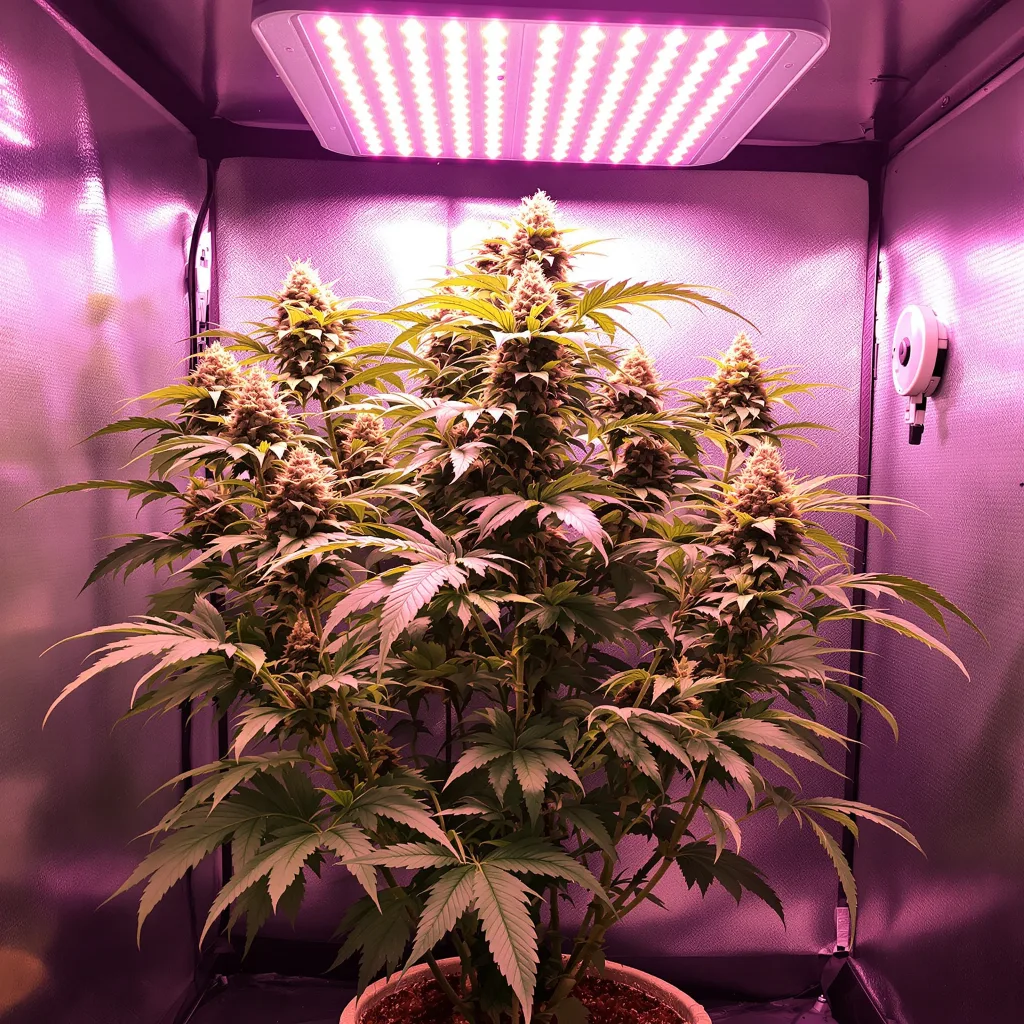 Alien Rock Candy cannabis plant in flowering stage — 80–120 cm autoflower