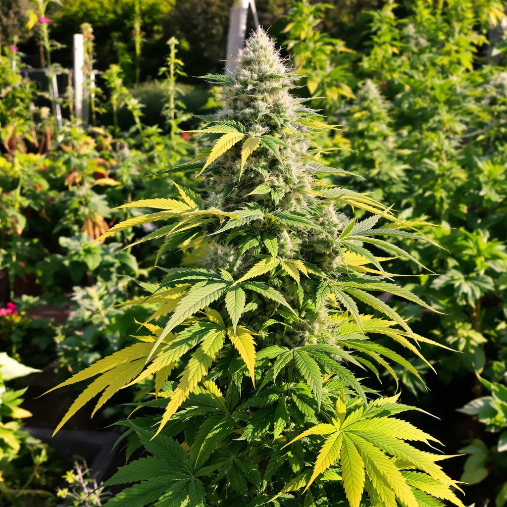 American Strain Mixpack 35% indica / 65% sativa flower with visible trichomes
