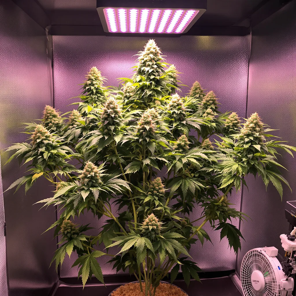 American Strains Pack cannabis plant in flowering stage — 100–180 cm feminised
