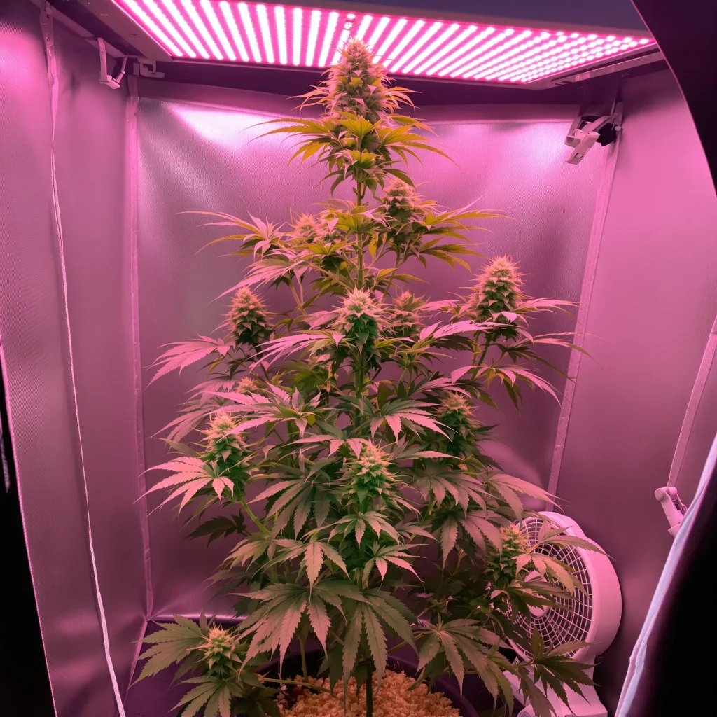 Amherst Diesel cannabis plant in flowering stage — Tall (150 cm+) autoflower