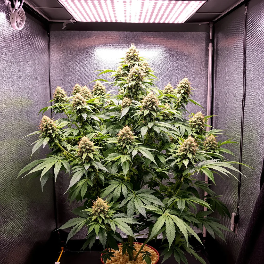 Ape Shit cannabis plant in flowering stage — 90-120 cm. Medium feminised