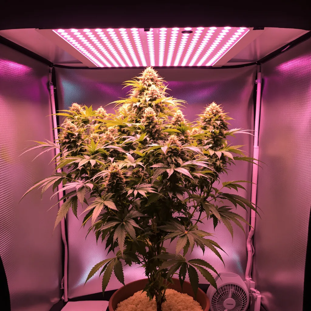 Apple Crisp cannabis plant in flowering stage — Small (0-120 cm) feminised