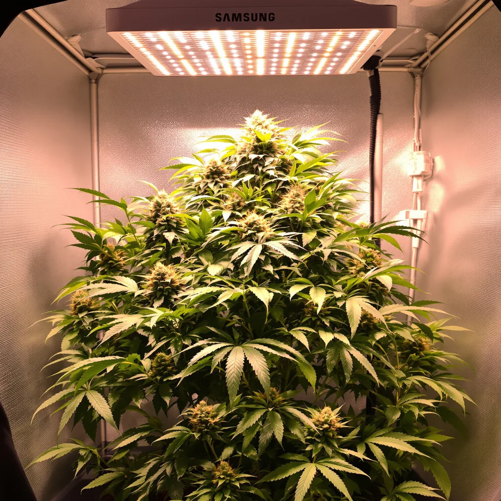 Appleberry cannabis plant in flowering stage — Medium autoflower