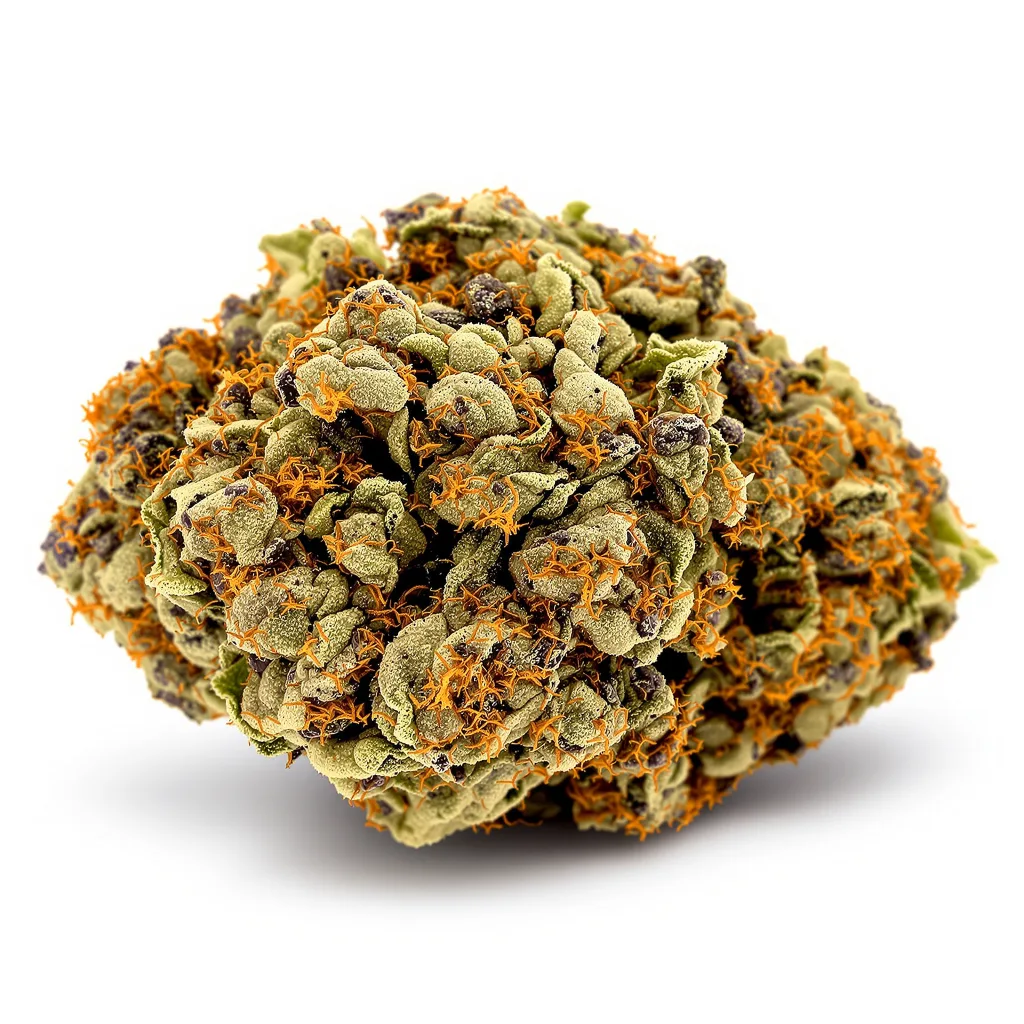 Athabasca 88% indica / 12% sativa flower with visible trichomes