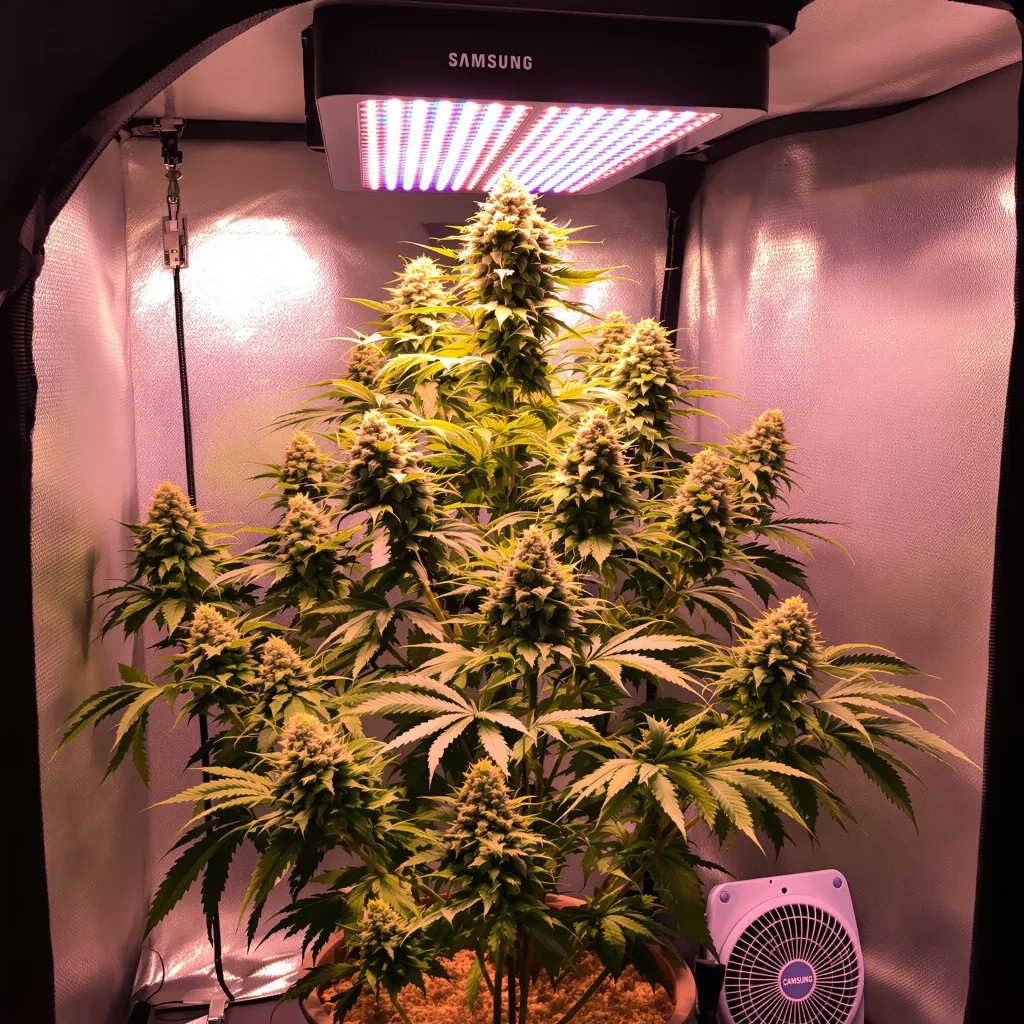 Aurora Borealis cannabis plant in flowering stage — Short feminised