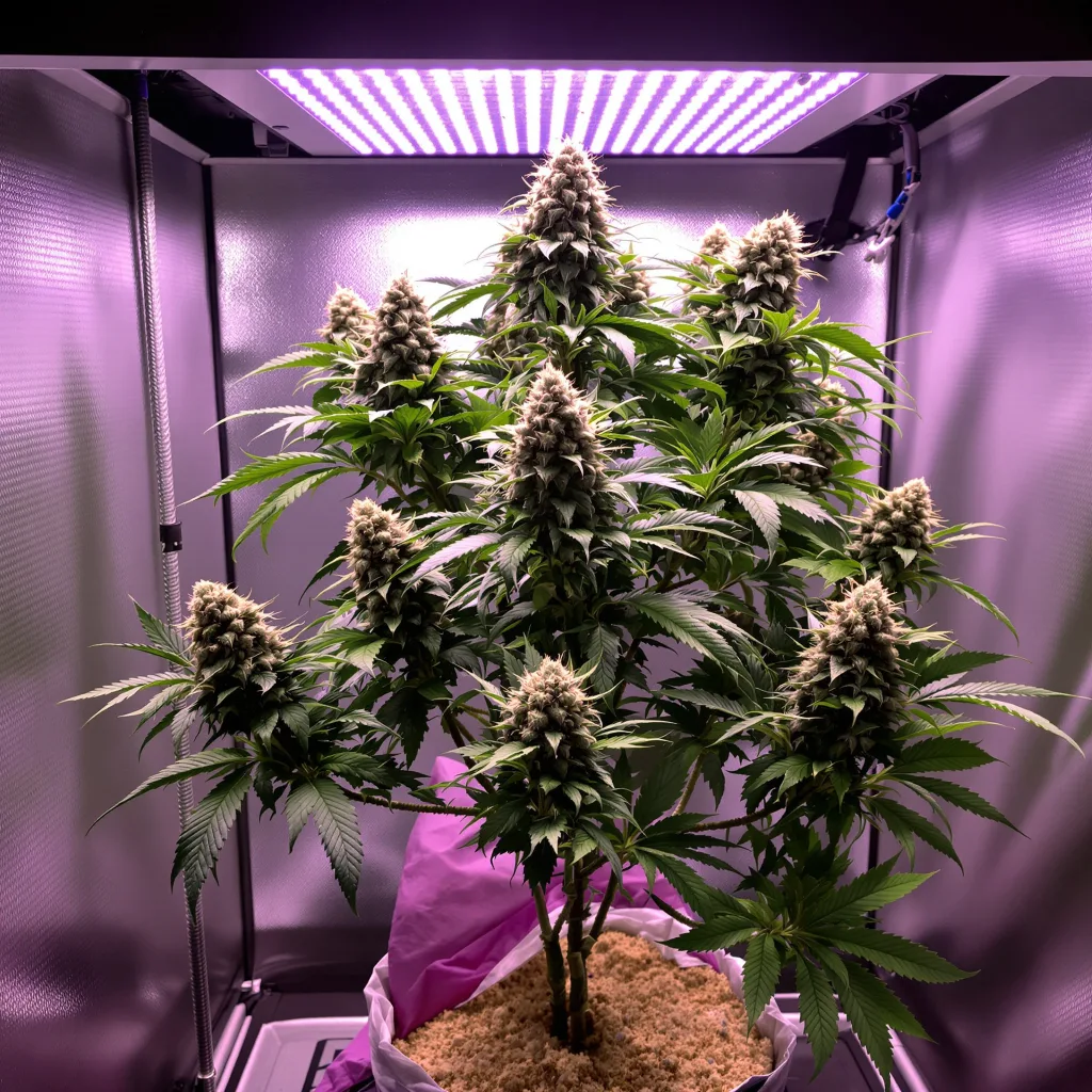Bakerstreet cannabis plant in flowering stage — 90-120 cm. Medium autoflower