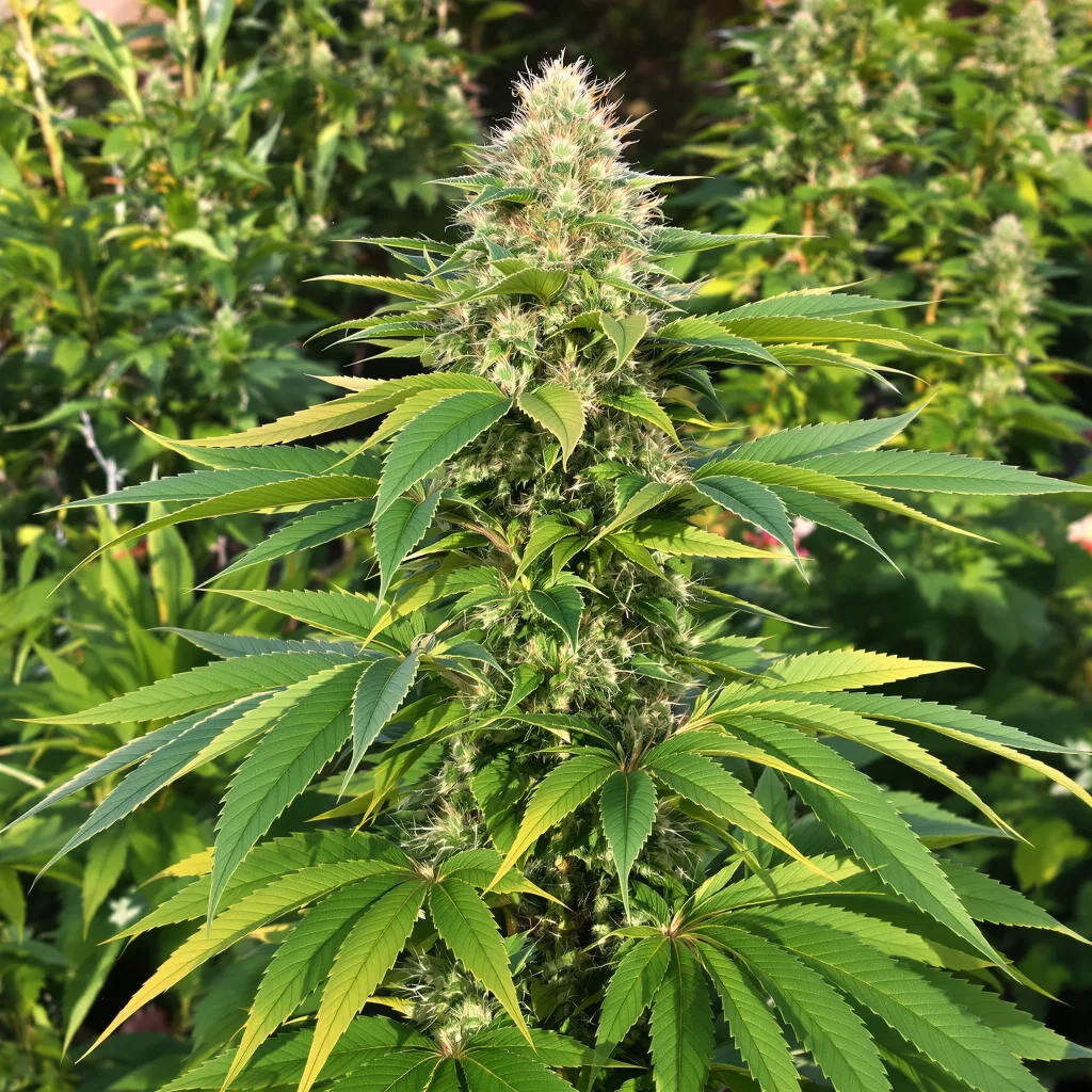 Banana Cooler 73% indica / 27% sativa flower with visible trichomes