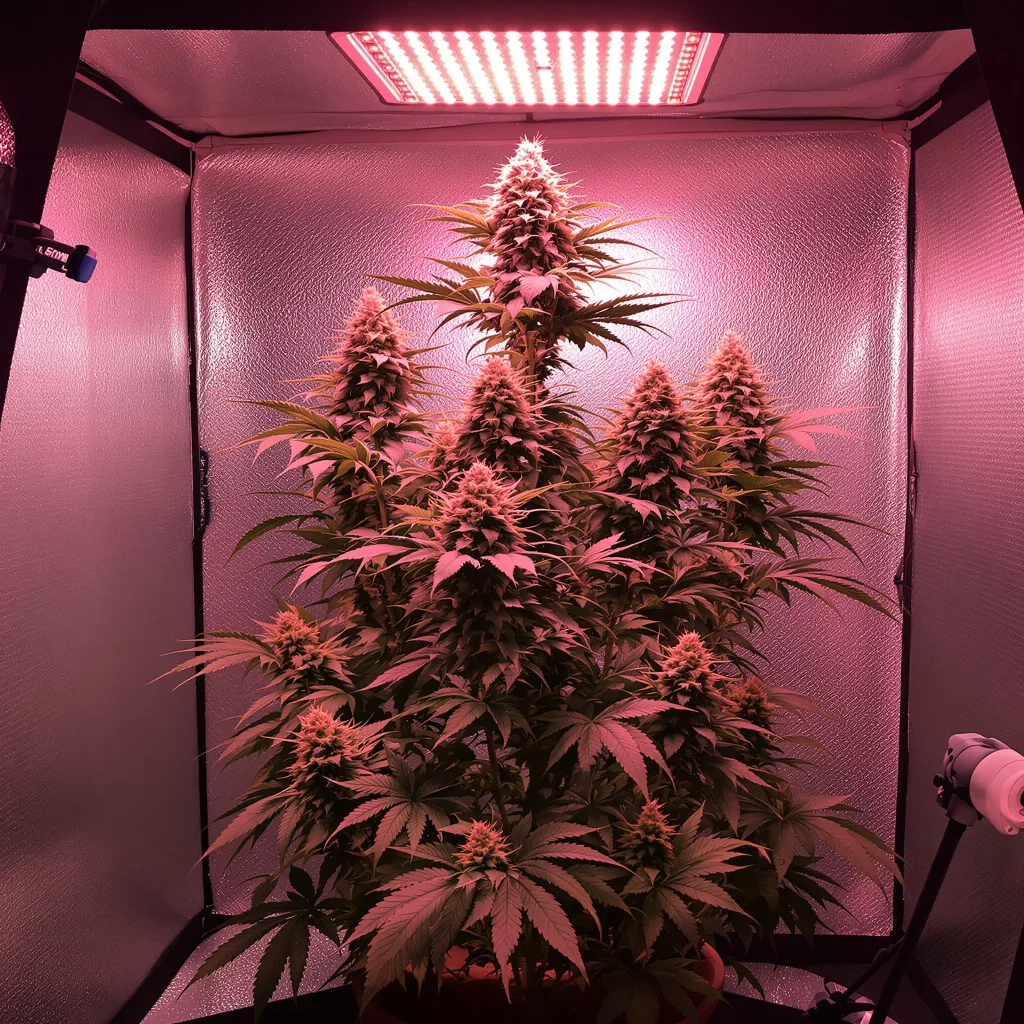 Bear Dance cannabis plant in flowering stage — 90-120 cm. Medium autoflower