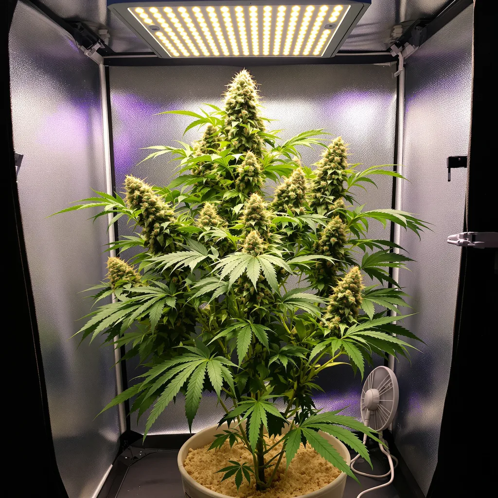 Big Band cannabis plant in flowering stage — 80–120 cm autoflower