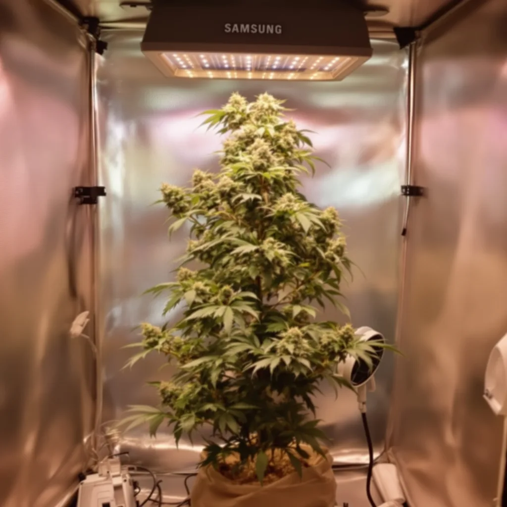 Big Bang cannabis plant in flowering stage — Short feminised
