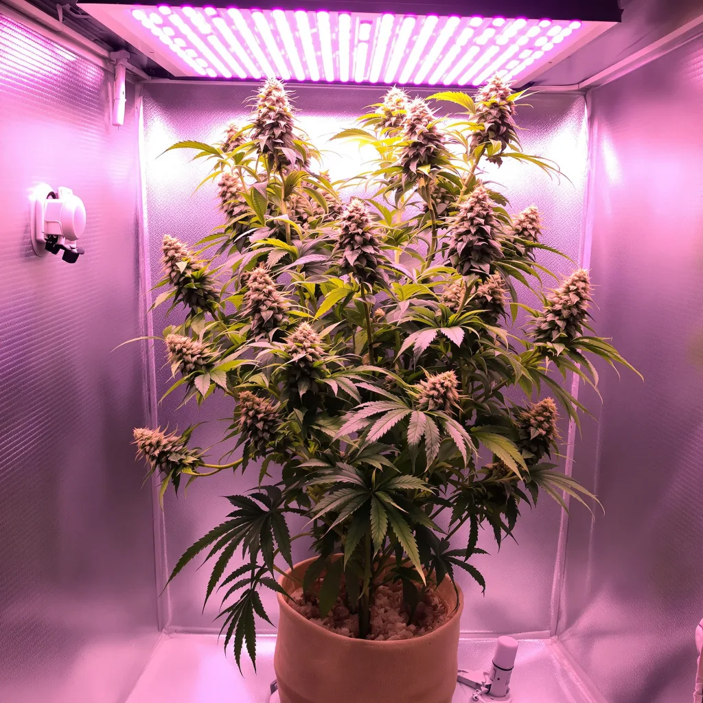 Big Buddha Cheese cannabis plant in flowering stage — Medium feminised