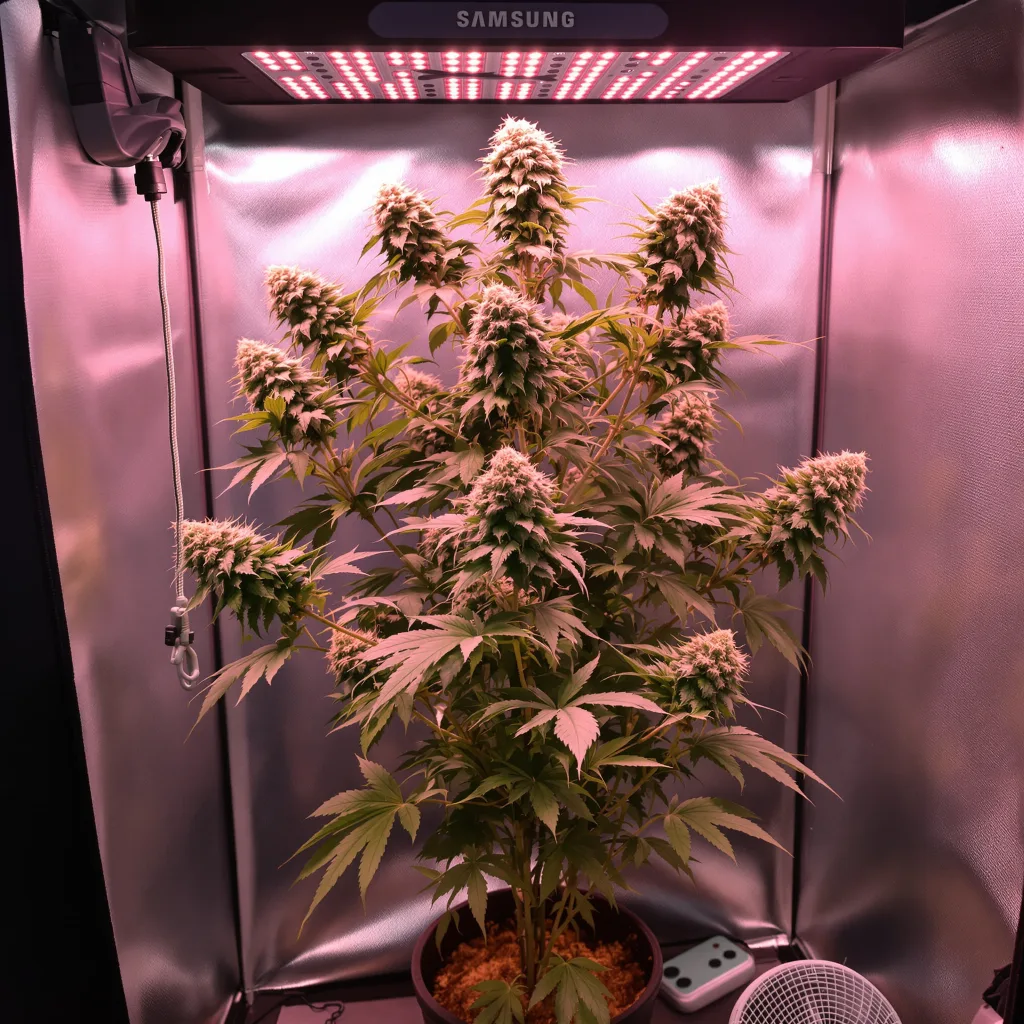 Bio Diesel cannabis plant in flowering stage — 90-120 cm. Medium feminised