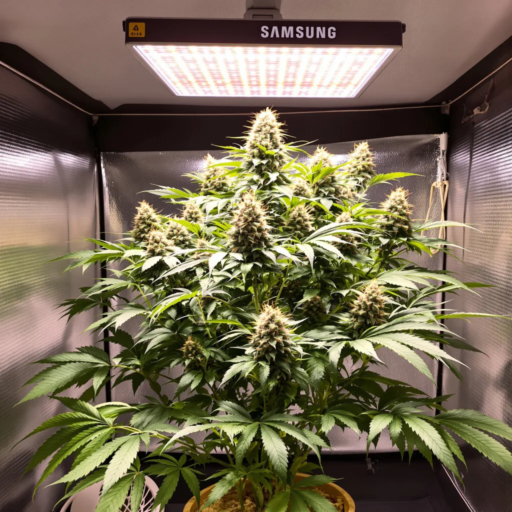 Black 84 cannabis plant in flowering stage — Short feminised