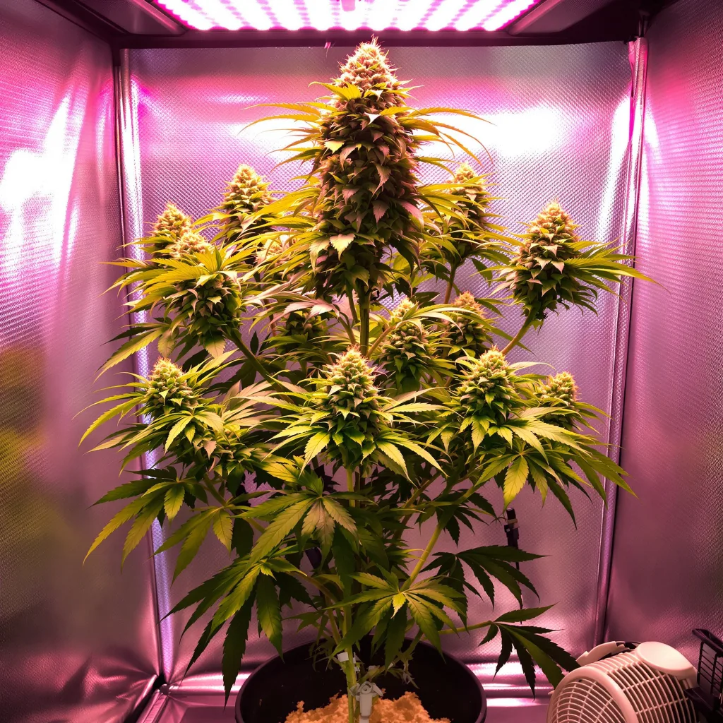 Black Mamba cannabis plant in flowering stage — 90-120 cm. Medium autoflower