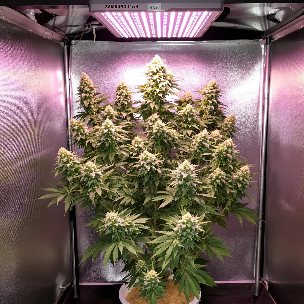 Black Mamba cannabis plant in flowering stage — Short feminised