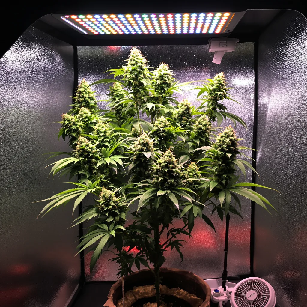 Blackberry Pie cannabis plant in flowering stage — Short feminised