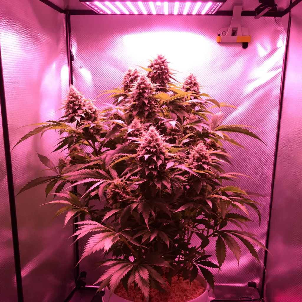 Blue Buddha cannabis plant in flowering stage — Short feminised