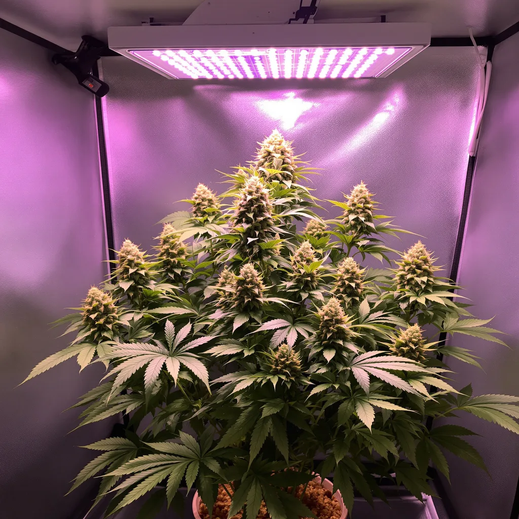 Blue Diesel cannabis plant in flowering stage — Small (0-120 cm) feminised