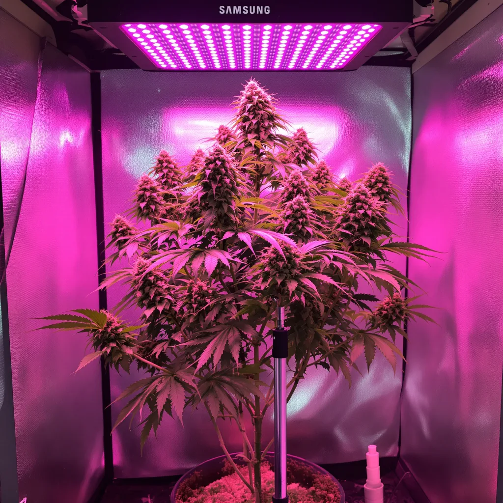 Blue Dragon cannabis plant in flowering stage — Short feminised
