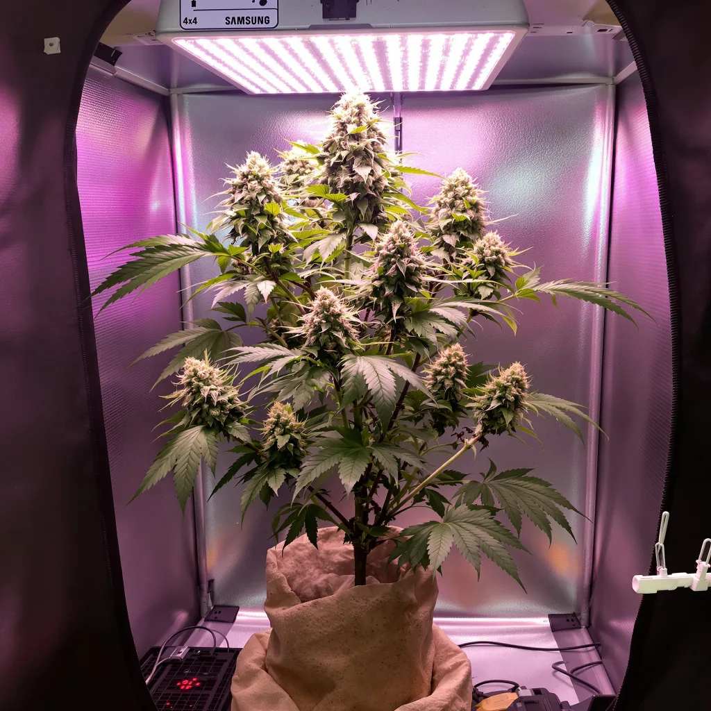 Blue Hawaiian cannabis plant in flowering stage — Short feminised