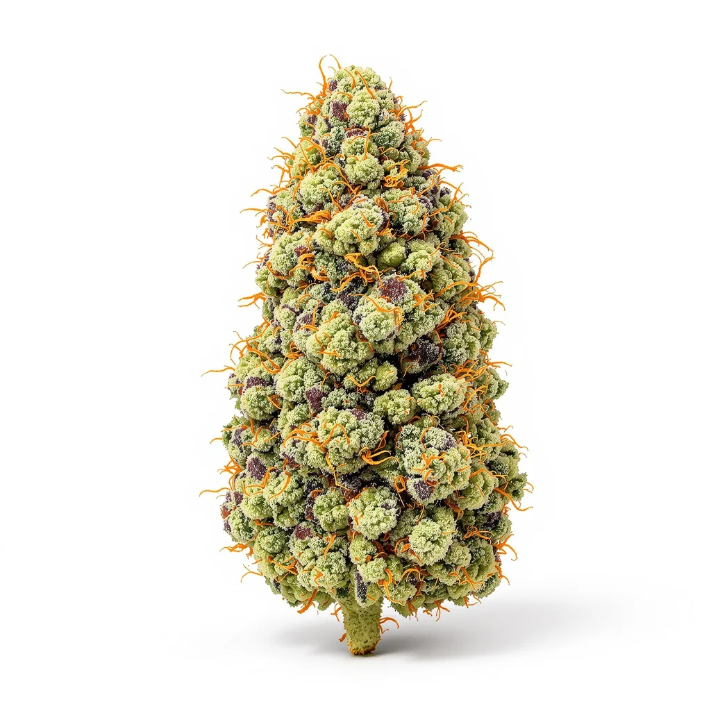 Blue Jay Way 63% indica / 37% sativa flower with visible trichomes