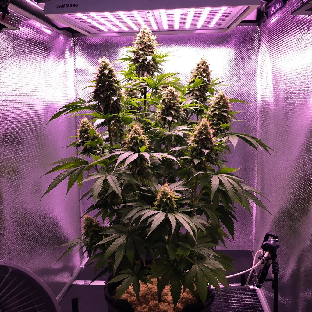 Blue Moon Rocks cannabis plant in flowering stage — Medium feminised