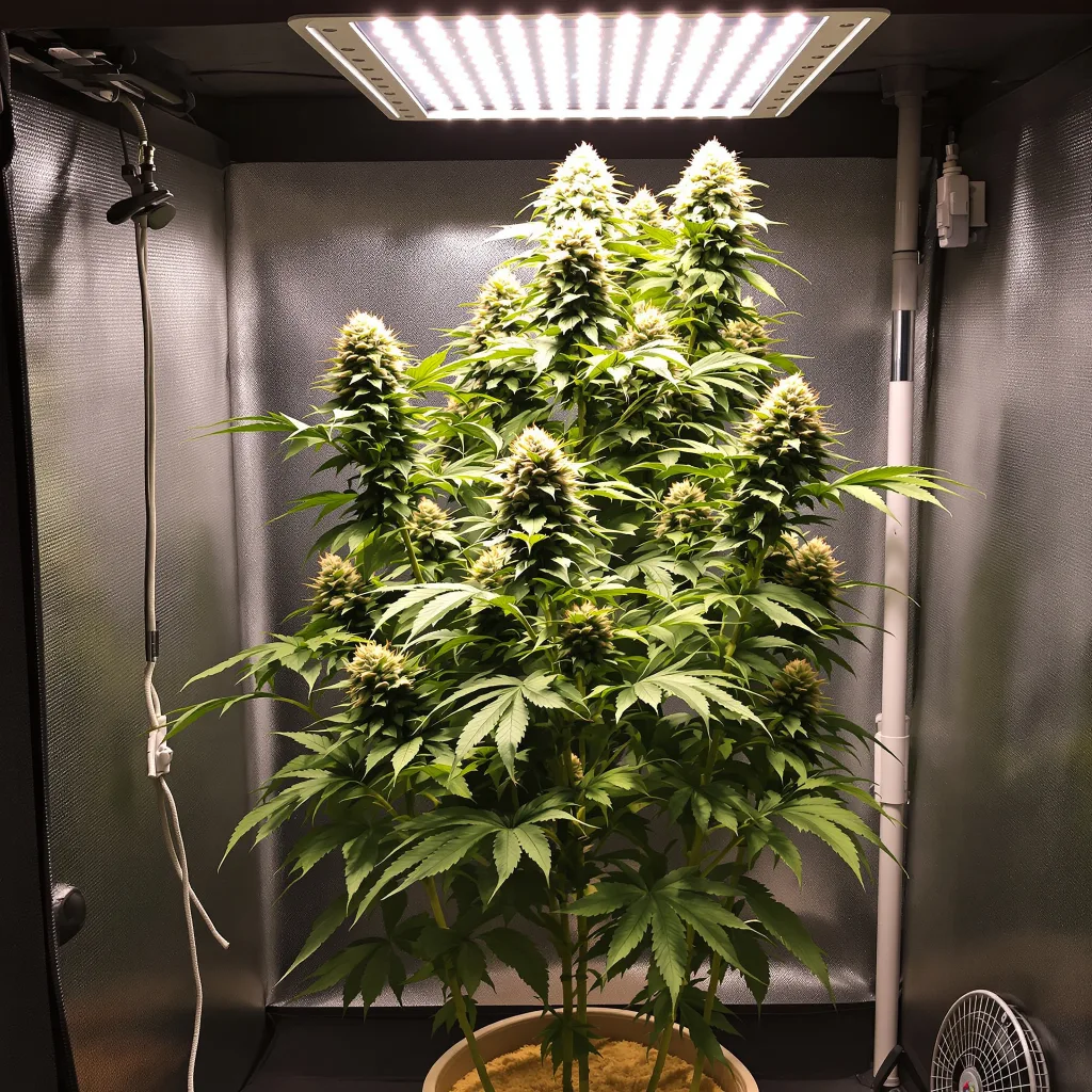 Blue Power cannabis plant in flowering stage — Medium feminised