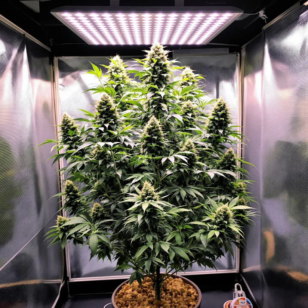 Brainwreck cannabis plant in flowering stage — 80–120 cm feminised