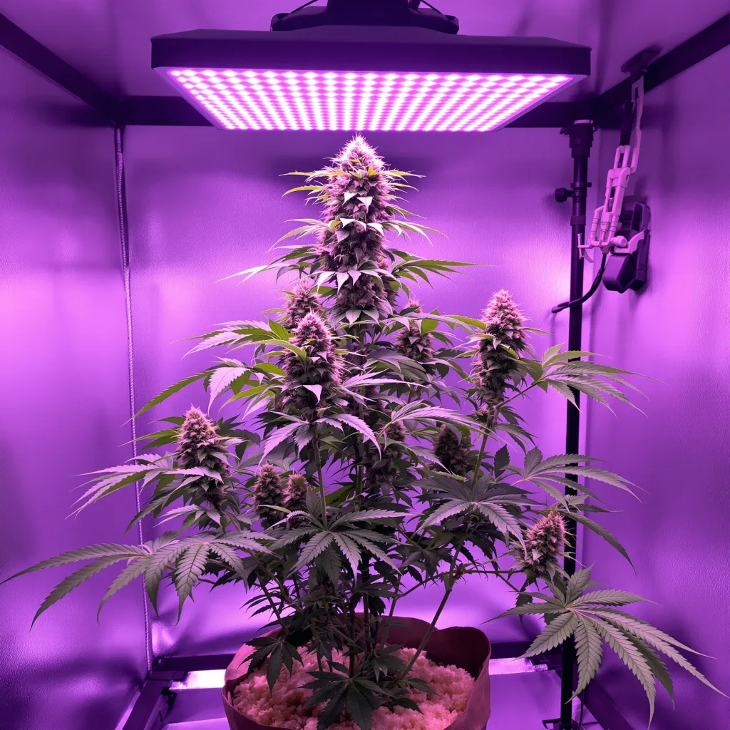 Bubba Kush cannabis plant in flowering stage — Short feminised
