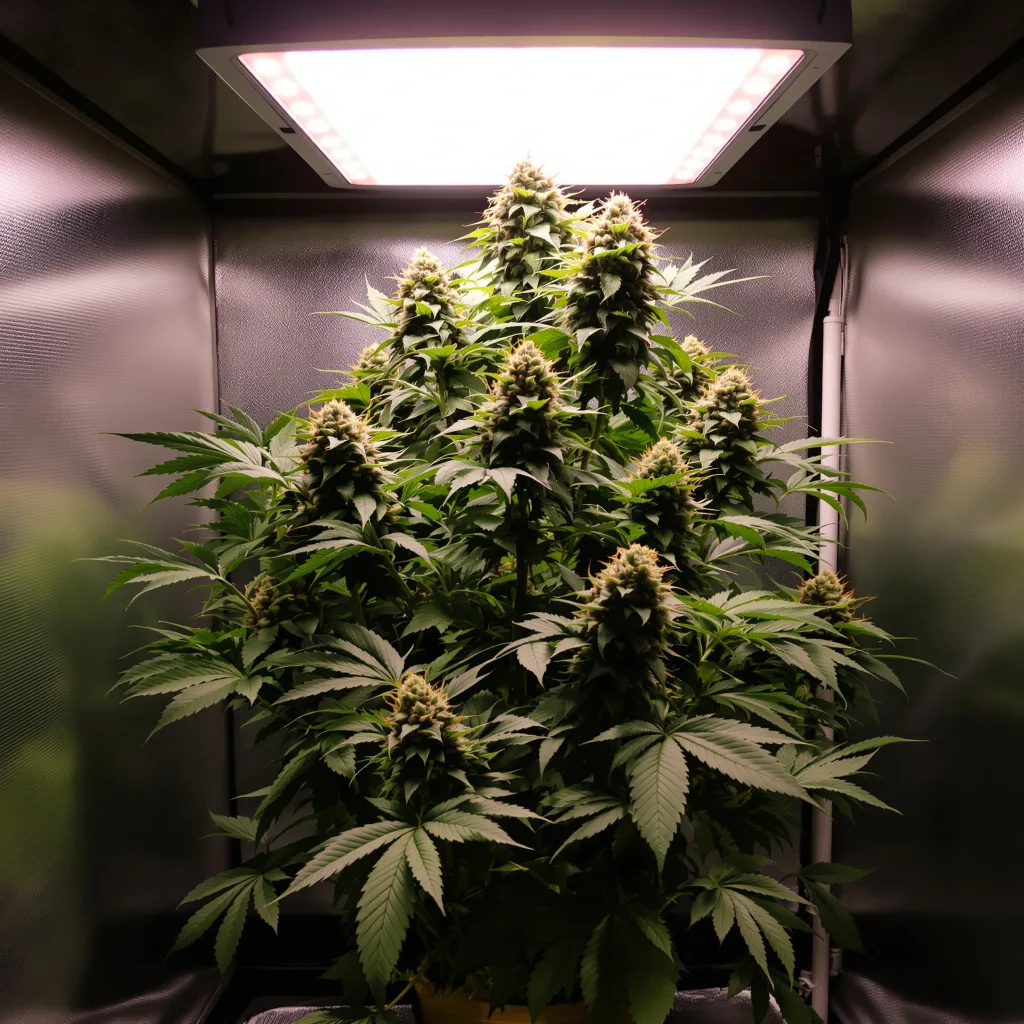 Bubblegum cannabis plant in flowering stage — 80-130 cm autoflower